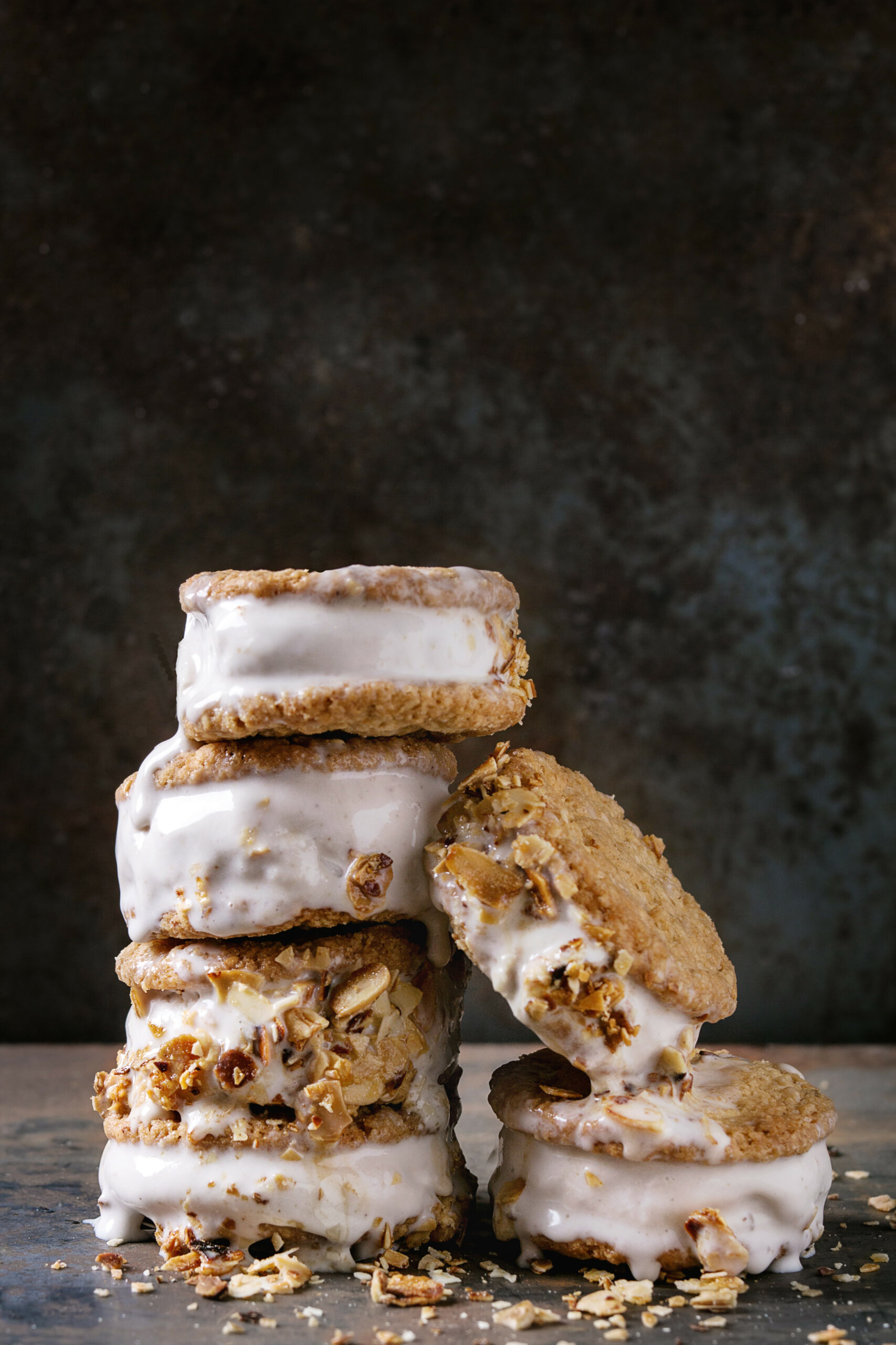 Ice Cream Sandwiches In Cookies